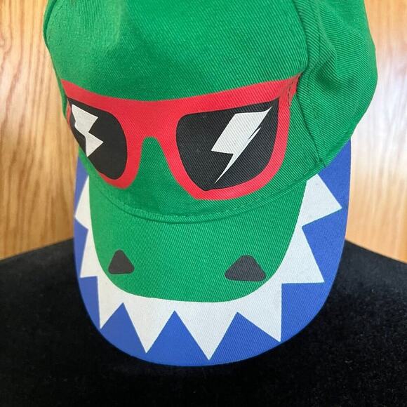 Toddlers hat cap, green alligator, adjustable - Picture 2 of 9